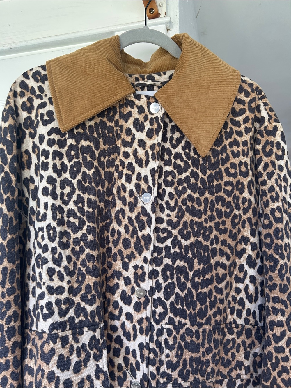 Ganni Leopard Jacket size M - Picture 2 of 5